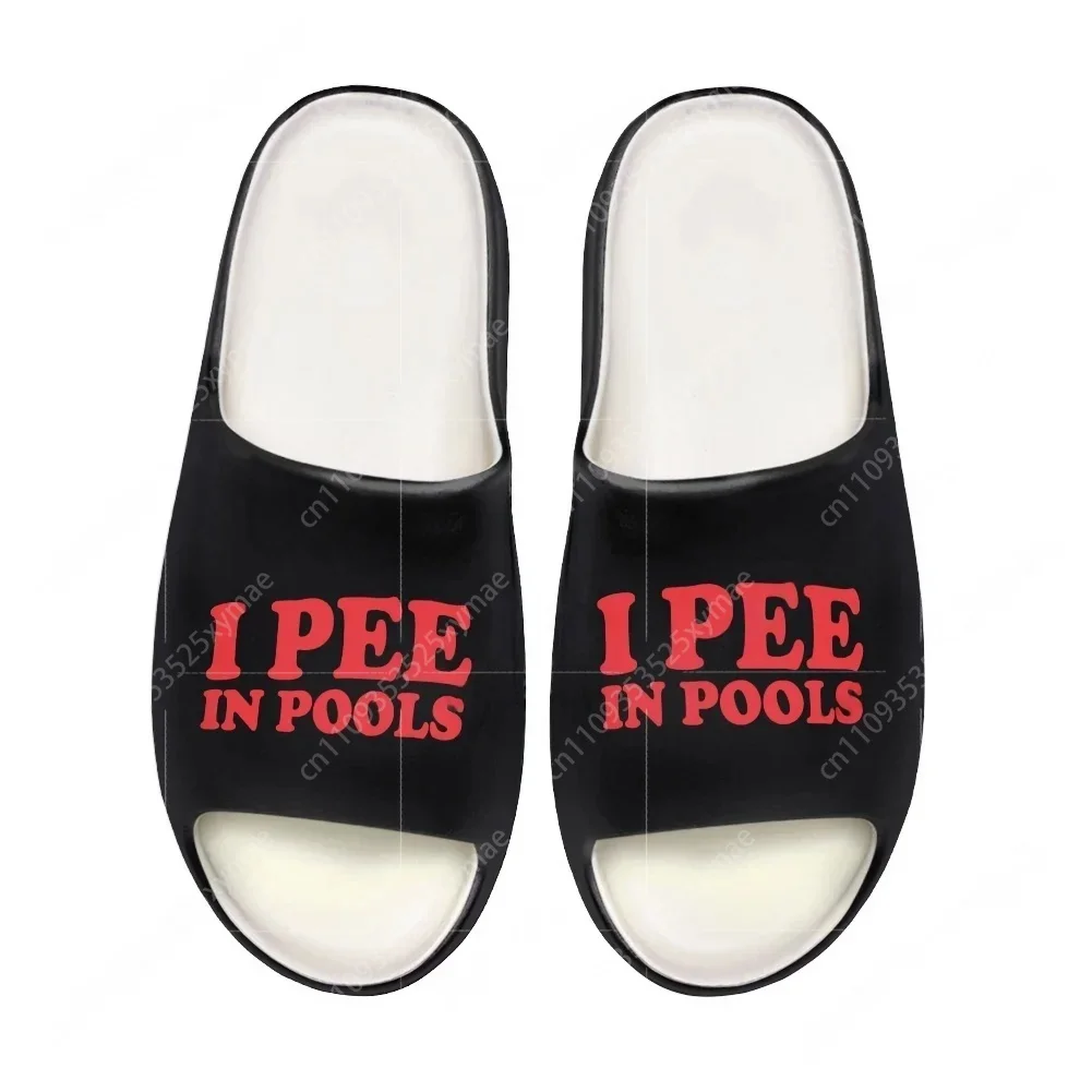 Men Shoes On - รองเท้าแตะพื้นนิ่ม I Pee in Pools สำหรับผู้ชาย