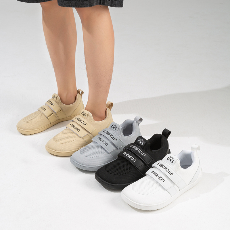 Men'S Shoes With Velcro - ผู้ชายสบายๆกีฬารองเท้า Anti SLIP Broad Foot สวมใส่การปิดกั้นสี