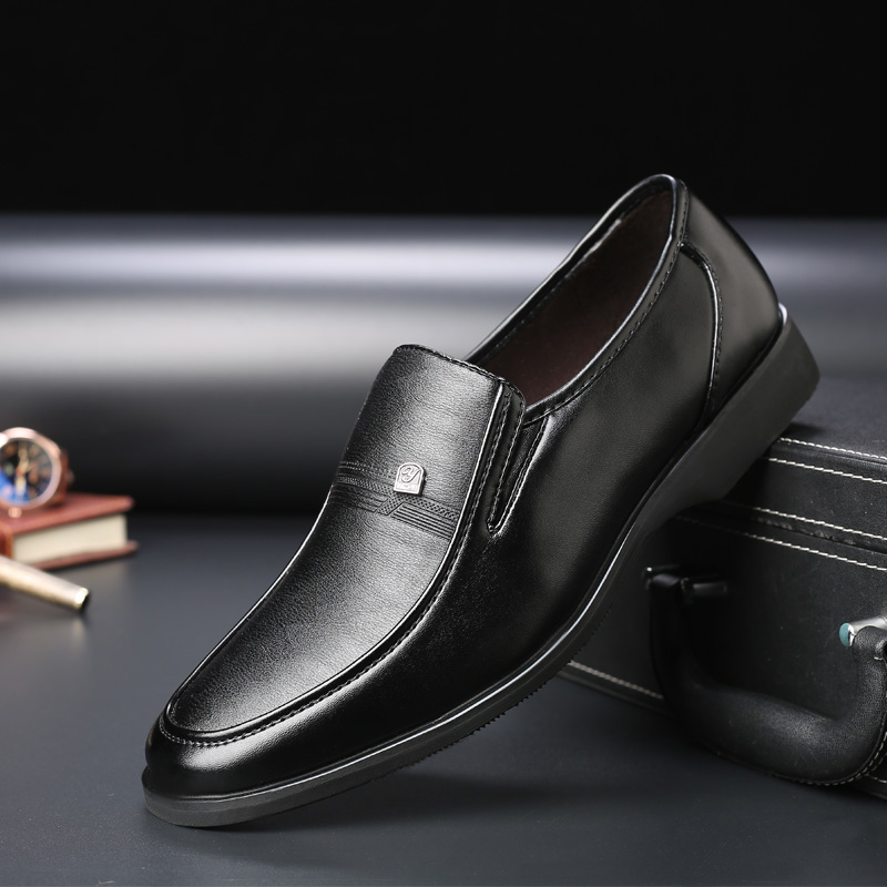 Men'S Shoes Different Types - รองเท้าหนังผู้ชายทรงสวมใส่สบาย ดีไซน์หัวกว้าง พื้นกันลื่น เหมาะกับทุกประเภทเท้า ใช้ได้ทุกวัน