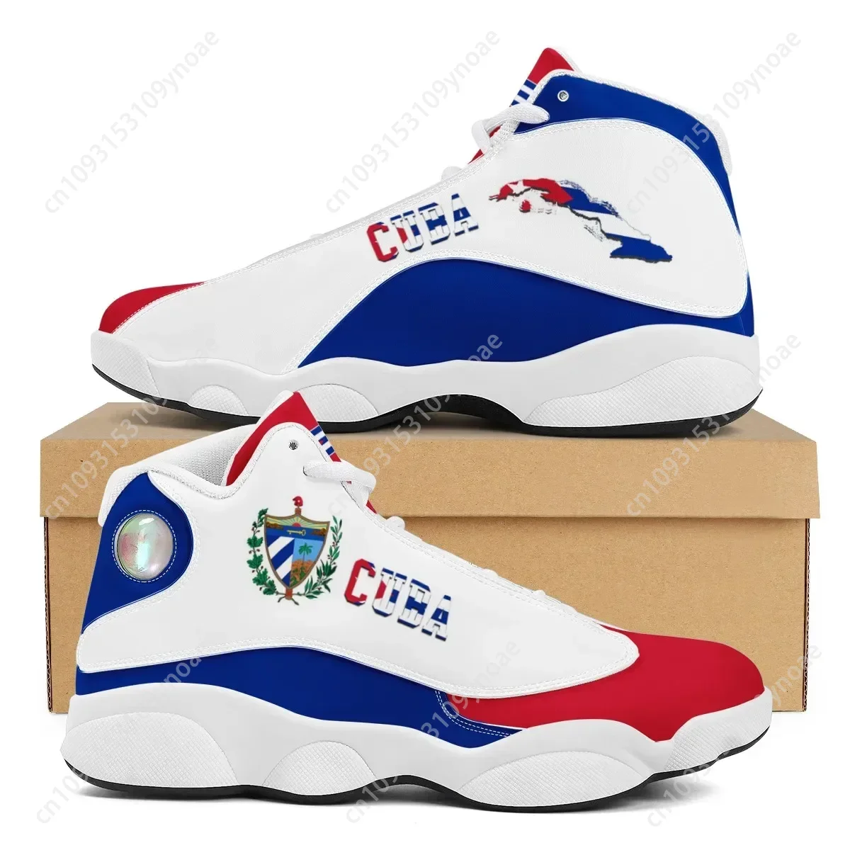 Men'S Shoes For Tennis - CUBA Flag พิมพ์ Cool Men บาสเกตบอลรองเท้าผ้าใบ