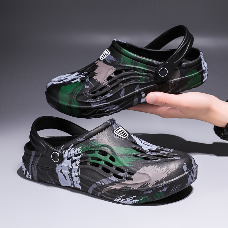 รองเท้าแตะลายพรางกราฟฟิตี้สำหร - Men'S Shoes Crocs บทวิจารณ์และราคา