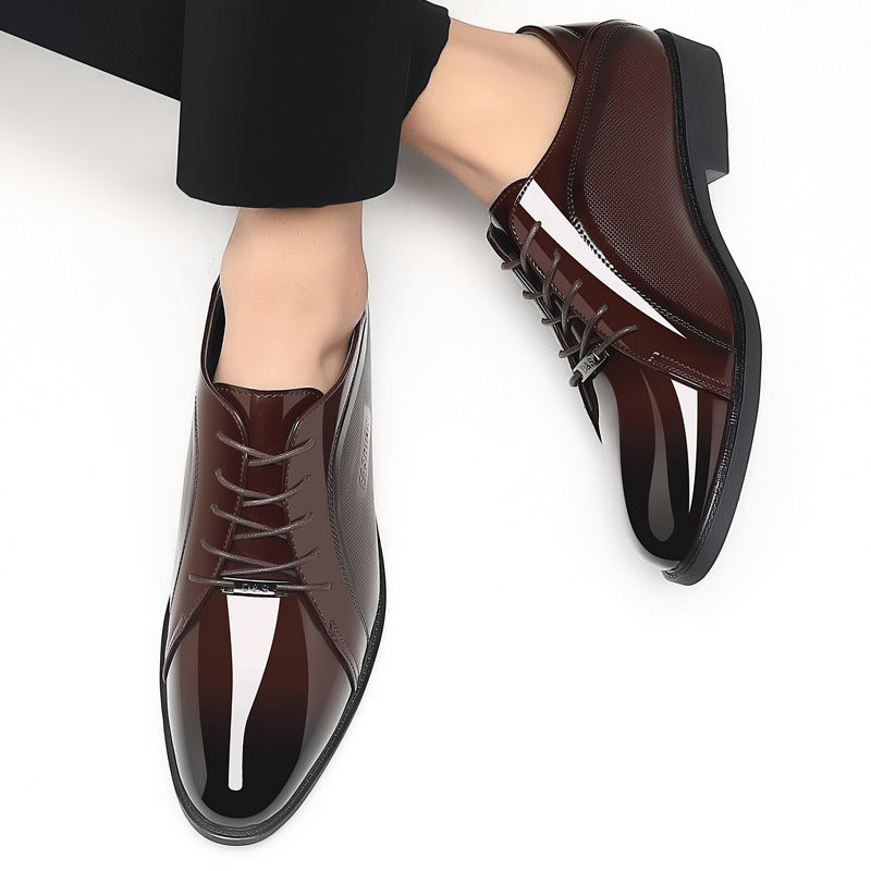 รองเท้าผู้ชายสีดำสดใส สไตล์ลำล - Men Shoes Clearance บทวิจารณ์และราคา