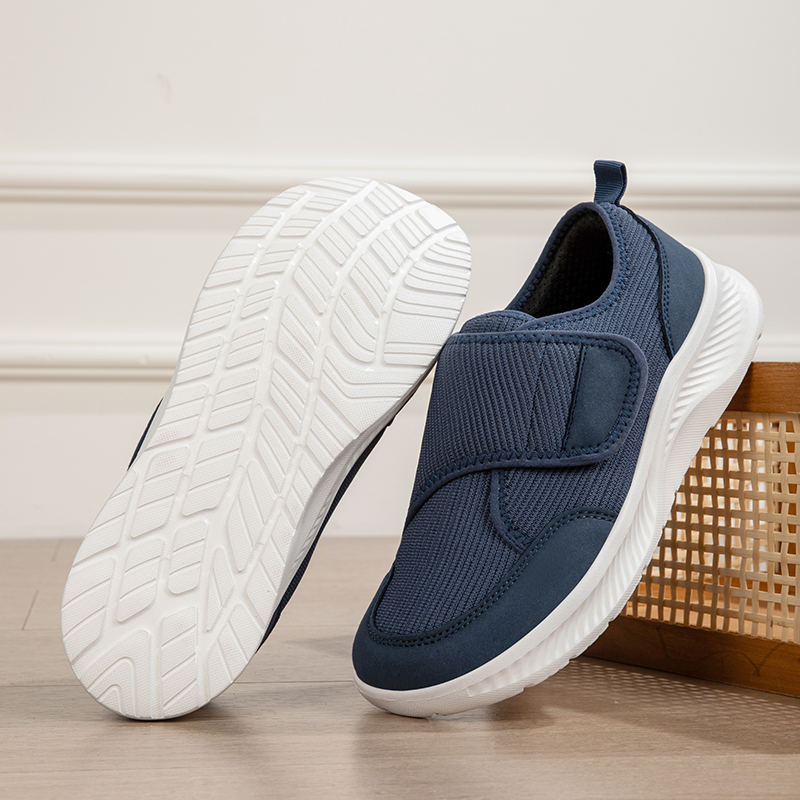 รองเท้าลำลองผู้ชายผ้าตาข่ายระบ - Men'S Shoes With Velcro บทวิจารณ์และราคา