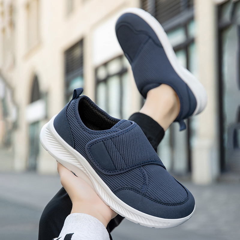 รองเท้าลำลองผู้ชายผ้าตาข่ายระบ - Men'S Shoes With Velcro บทวิจารณ์และราคา