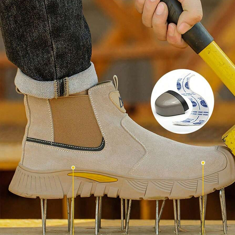 รองเท้าทำงานหัวเหล็กทนทานต่อกา - Men Shoes On บทวิจารณ์และราคา