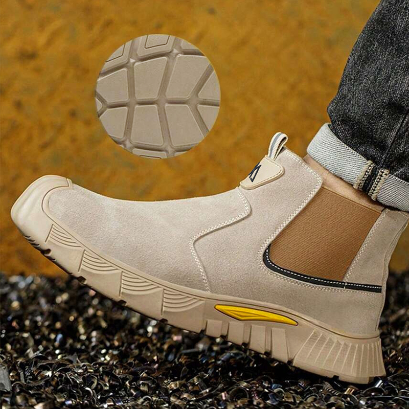 รองเท้าทำงานหัวเหล็กทนทานต่อกา - Men Shoes On บทวิจารณ์และราคา