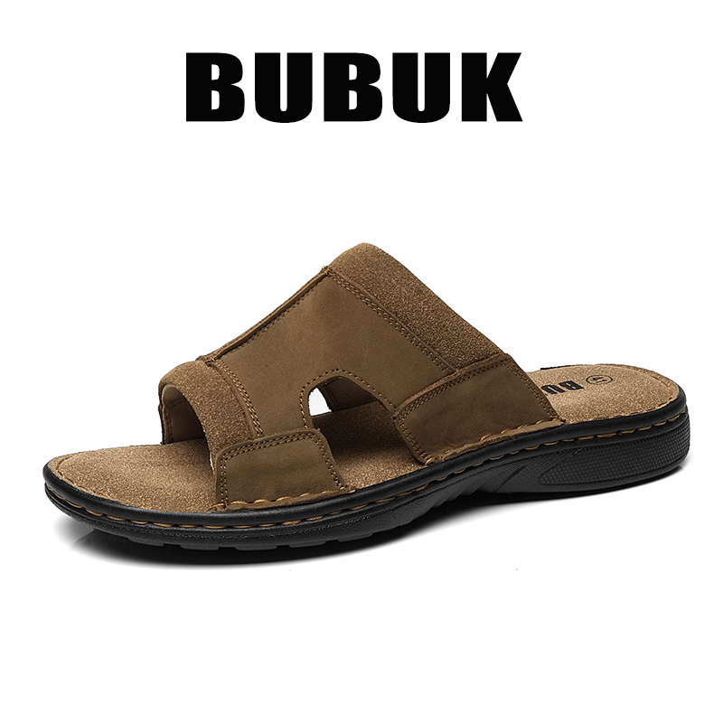 รองเท้าแตะหนังแบบสวมสำหรับผู้ช - Men'S Shoes With Velcro บทวิจารณ์และราคา